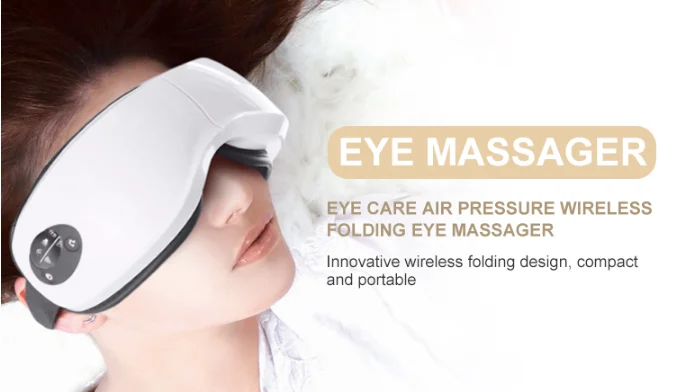 World best selling products eye care massager with music and heat compression glasses massage