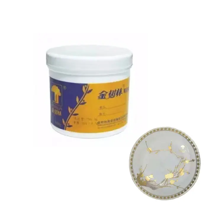 
Enamel gold color paste paint for porcelain ceramics 