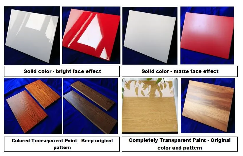 MDF with Melamine paper UV High Glossy Laminating Coating Line