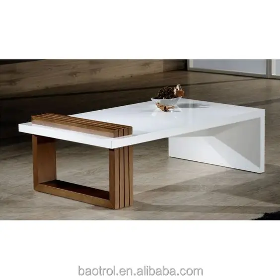 Living room furniture design white rectangular artificial stone chinese tea table