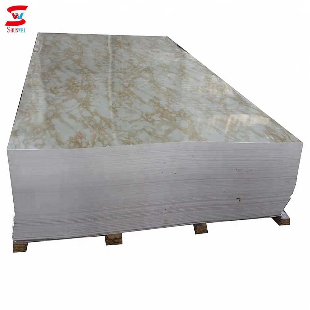 PVC Material and 1200*2440mm Size PVC Marble Sheet