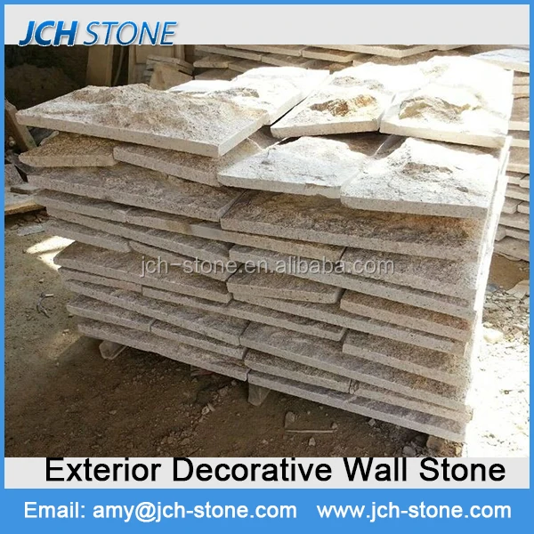 Гранитный настенный камень желтый гранит китайский гранитный