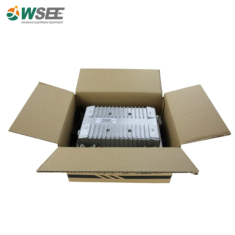 HFC CATV Outdoor 4 Outputs AGC Fiber Optic Node Cable Line Optical Receiver