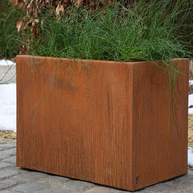 Steel Trough Planter Vertical Wall Garden Planter Metal Planter