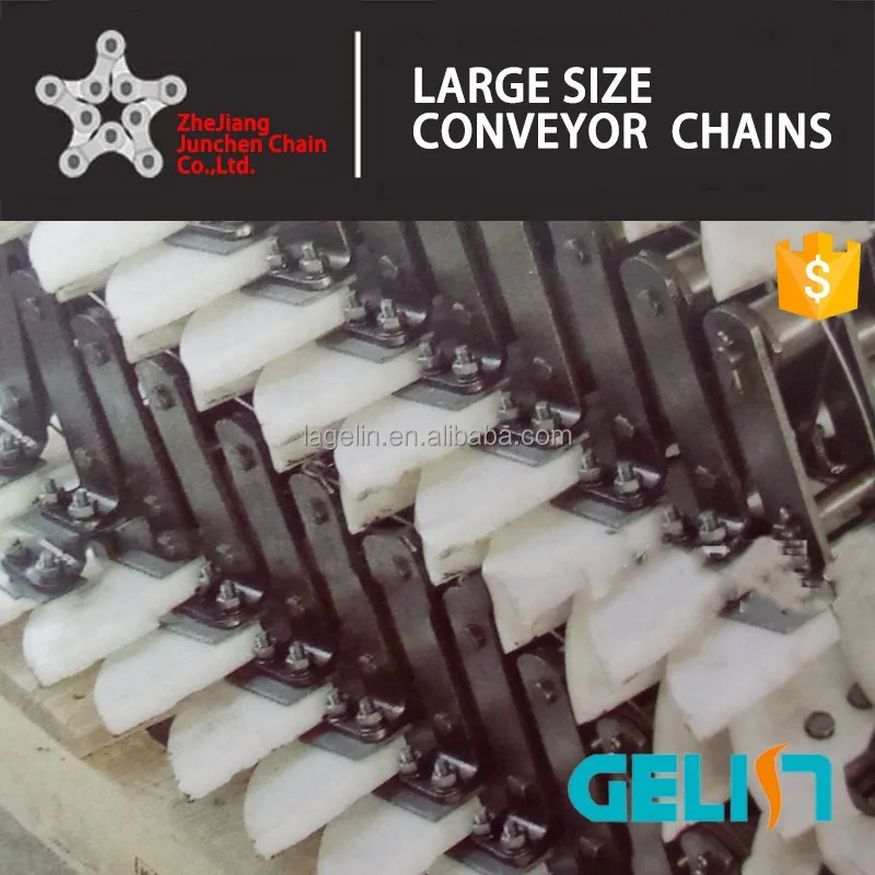 Feed Mill food large size scraper conveyor roller chain TGSS