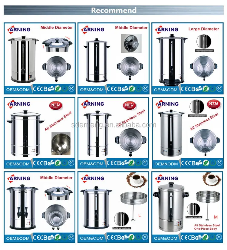 5L~30L Electrical Appliances Electric Catering, Stainless Steel Hot Water Boiler, Hot Water Urn