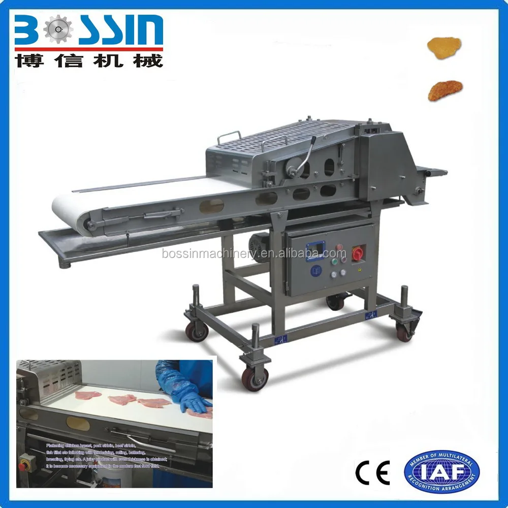 
High speed big capacity meat flatterer skewering machine 
