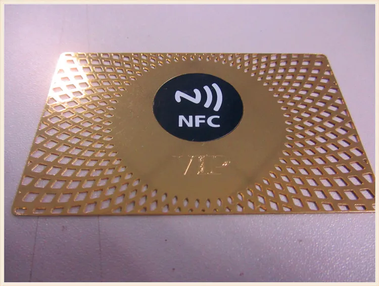 Metal RFID/NFC hotel keycard dentity/metal credit card