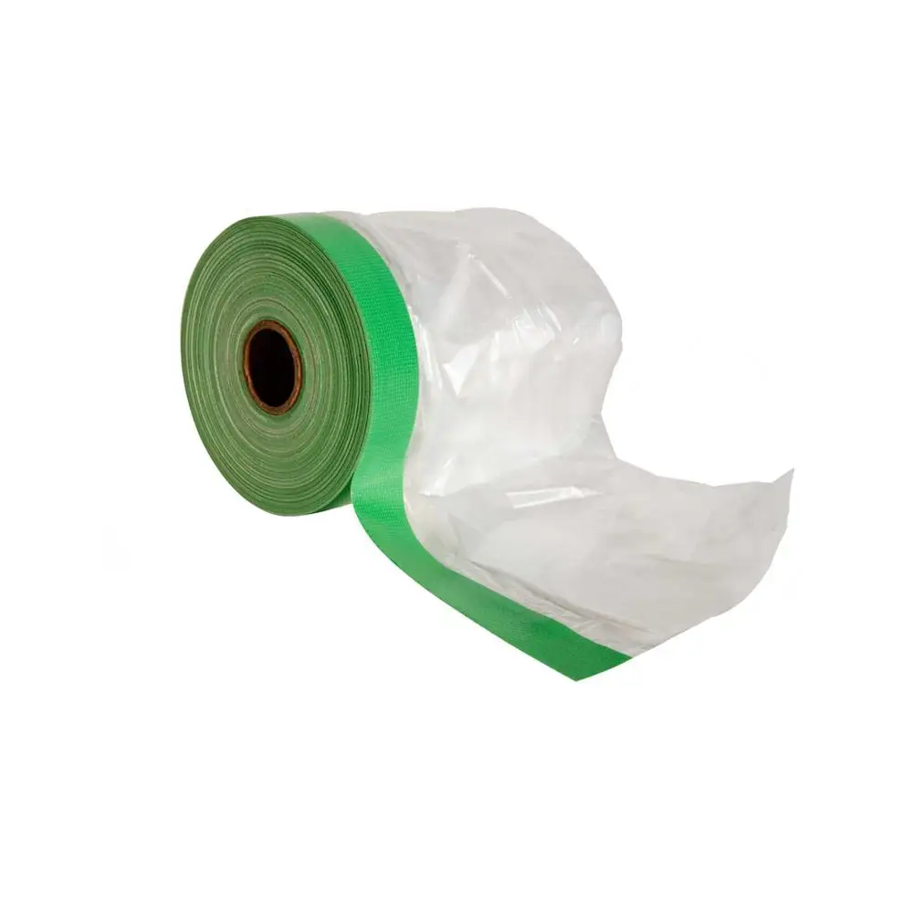 HDPE auto paint self adhesive pre taped masking tape film