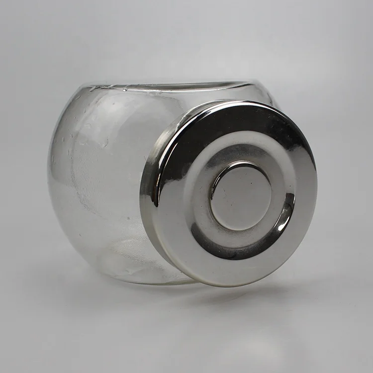 Small Jars 400ml 600ml Food Jam Glass Jar With Metal Lid