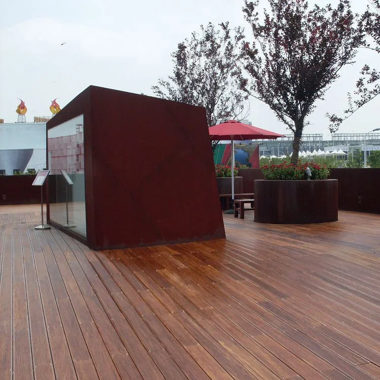 
flat grain waterproof floor custom making OEM outdoor bamboo plank 