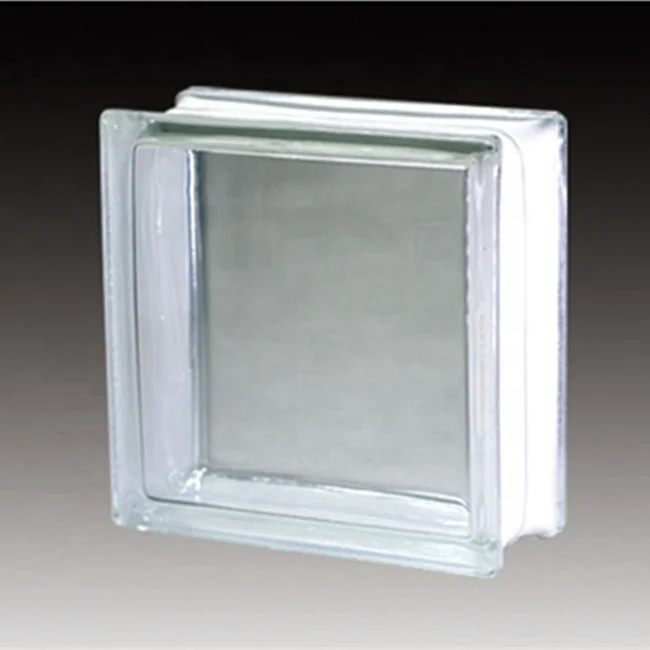 Clear Crystal Parallel Pattern Glass Block For Decorative