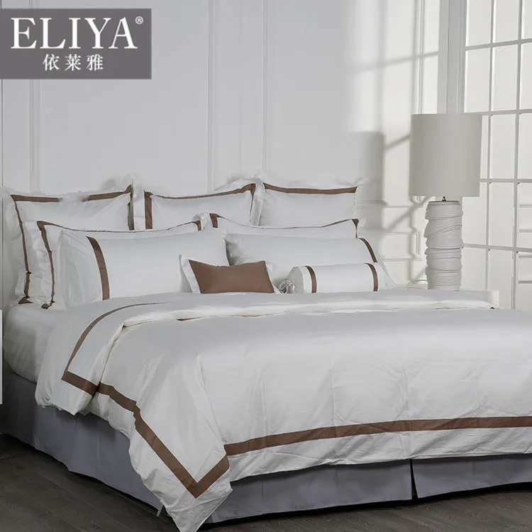 ELIYA hotel products bed sheet,hand embroidery designs for bed sheets
