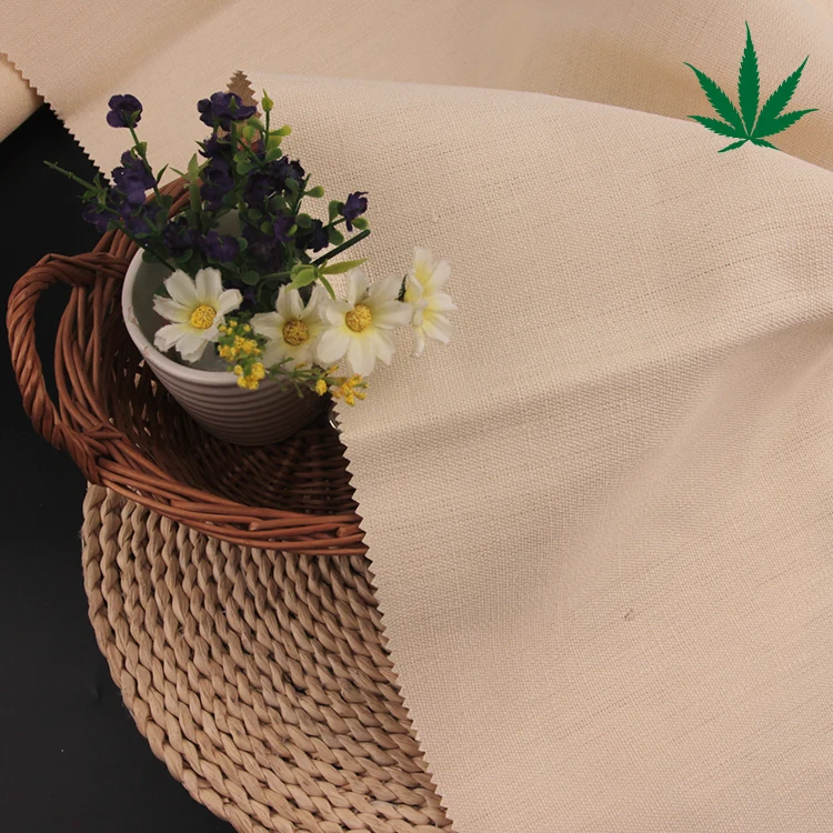 eco-friendly 100%  hemp fabric hemp natural hemp canvas for bag