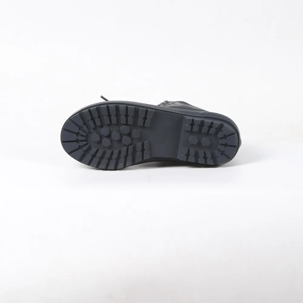 
Winter Kids Rubber Rain Boots Boys Lace up Boots 