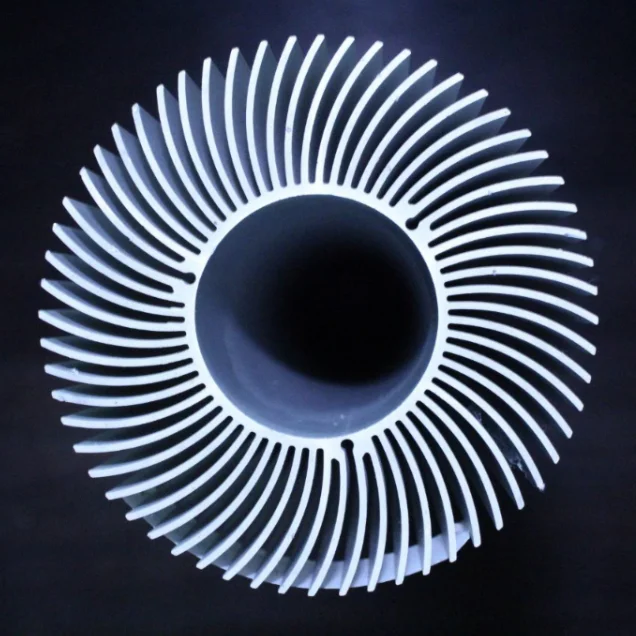 
Aluminium Extrusion Circular Hollow Heat Sink for COB LED Light 