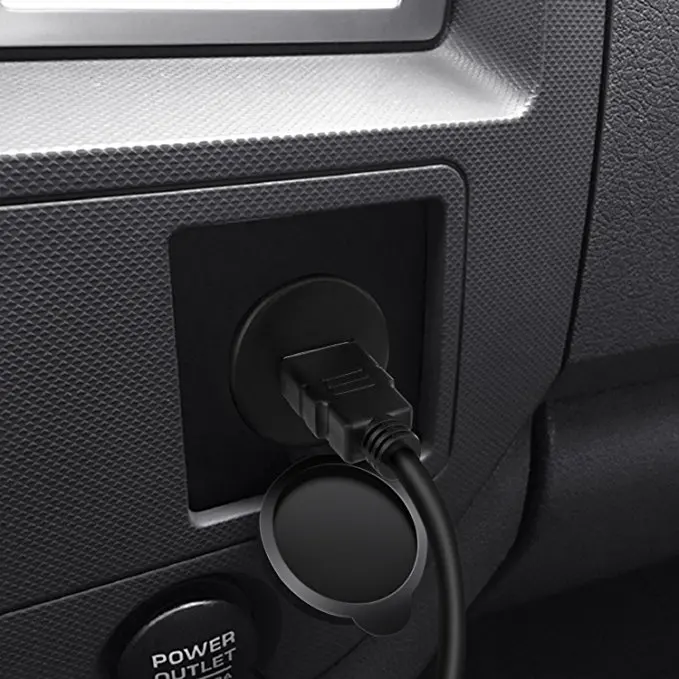 LBT USB 3.0 Flush Mount Cable w/Buckle- Dashboard Panel Dash Mount 1 Port USB Socket Plug Extension Wire Cord Waterproof Cable