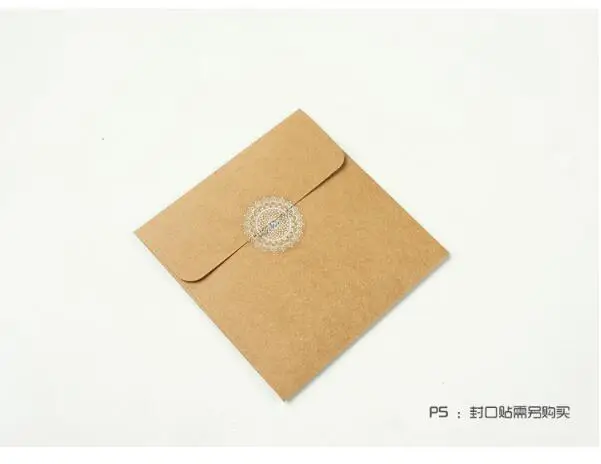 Kraft CD Paper Case Blank Kraft Envelopes Natural Color Plain Kraft Paper Envelope CD/DVD Paper bag