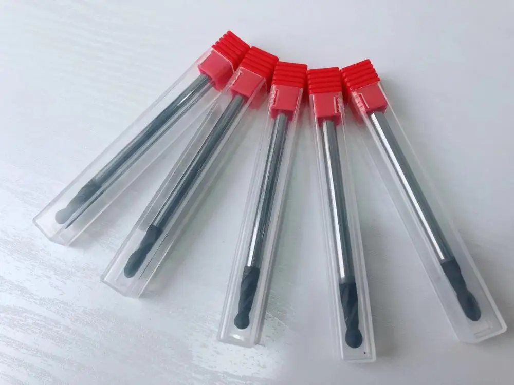 CNC tools diamond milling cutter CVD round ball nose end mill for graphite