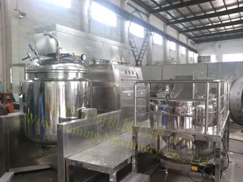 500L stainless steel cosmetic vacuum emulsifying mixer, shampoo mixer and homoginizer