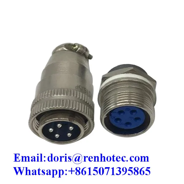 High Quality Screw Thread XS16 5 Pin Connector Electrical Metal Quick Push Pull Aviation Connector