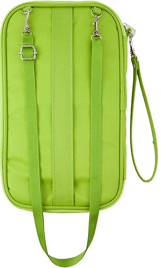 2023 compact lightweight RFID Blocked Water-Resistant Nylon fabric Travel wallet Holder case with Zipper Closure Card pocket