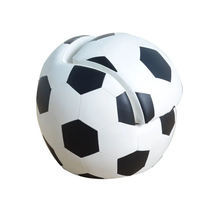 Kindergarten Kid Furniture PVC Ball Shape Sofa Chair Waterproof solid wood 2-piece set of kids stool