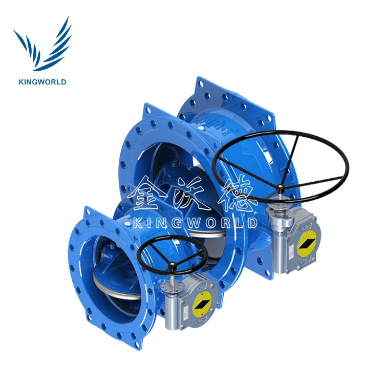 Rubber Disc Double Eccentric Flange Butterfly Valve with Soft Seal