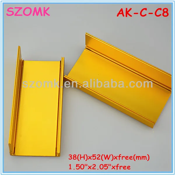 золотой цвет анодирование алюминиевый корпус