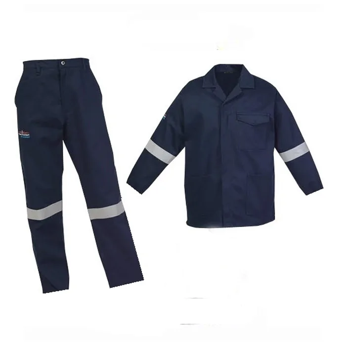 Защитная Рабочая одежда хлопковый Рабочий костюм униформа из двух частей комбинезон
