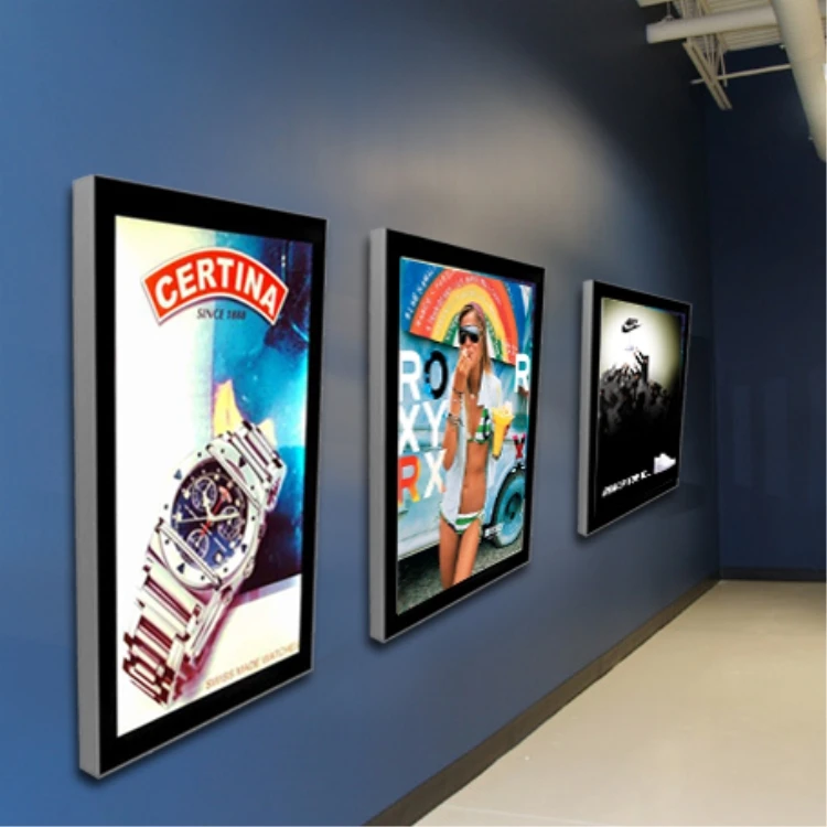 Led Back light Poster Frame Wall Light Box Fabric Advertising Wall Light Box