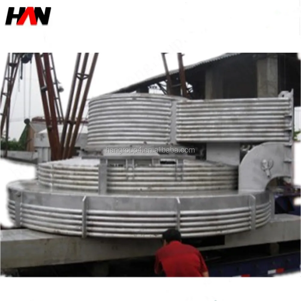 Electrode lifting system electric arc furnace shell