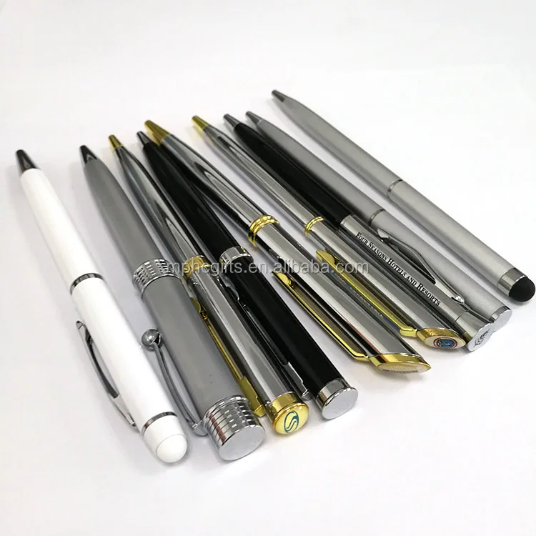 Various Designs High Quality Promotional Twist Mechanism Metal Ballpoint Pens