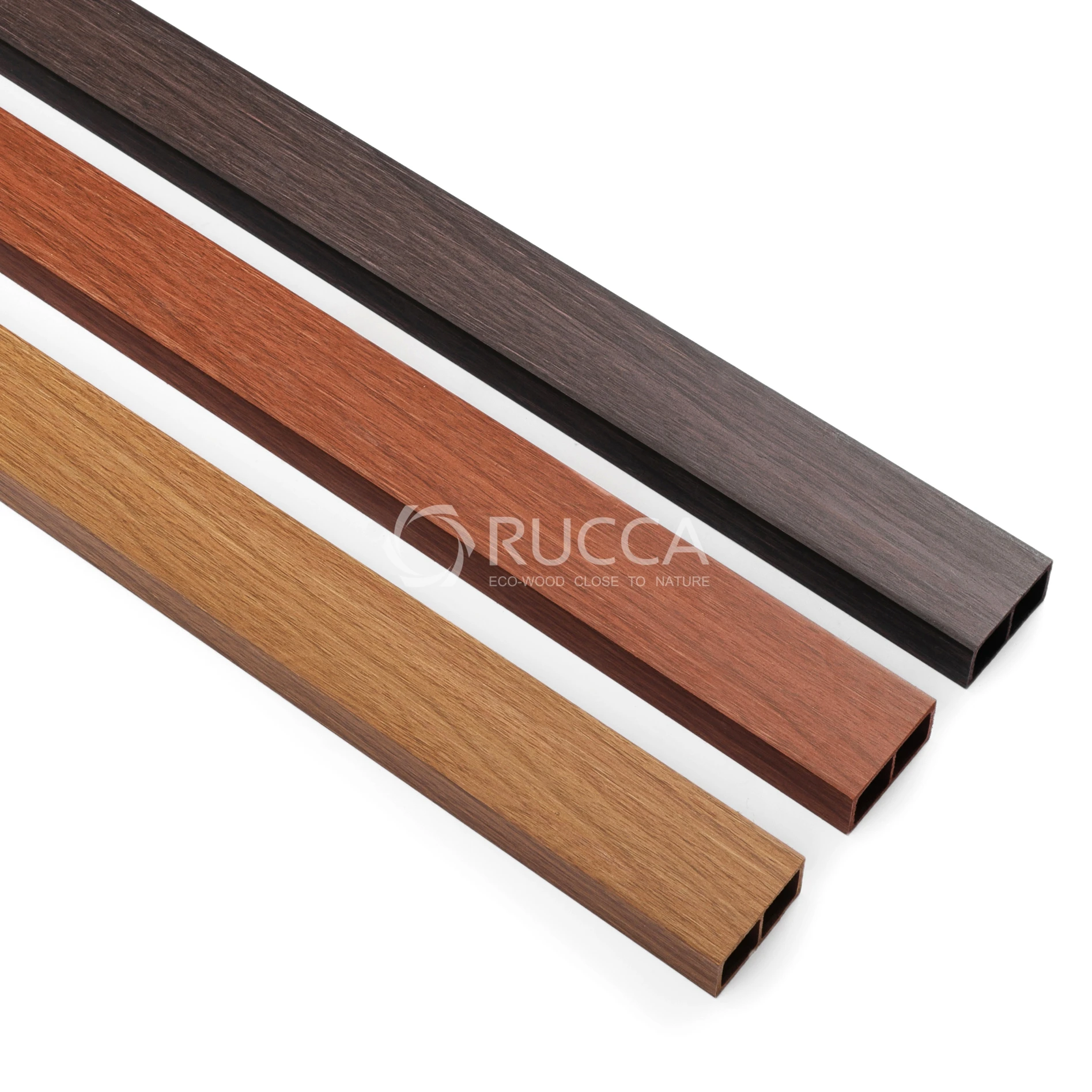 2021 Foshan Rucca WPC Wood Composite Timber , indoor decoration 50*50mm cheap building materials decor