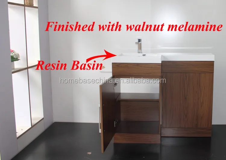 Hot Sale MDF white painted bathroom vanities two door bathroom furniture