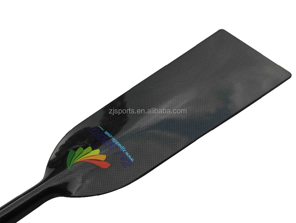 Full Carbon Fiber Trivium Dragon Boat Paddle with Ultralight Round to Oval Shaft with no junction between the blade and shaft