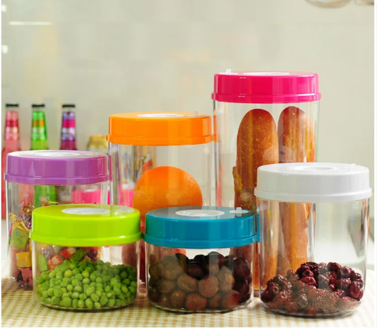 Button Auto Coffee Vacuum Storage Container Vacuum Sealed Container Vacuum Jar Sealer for Kitchen