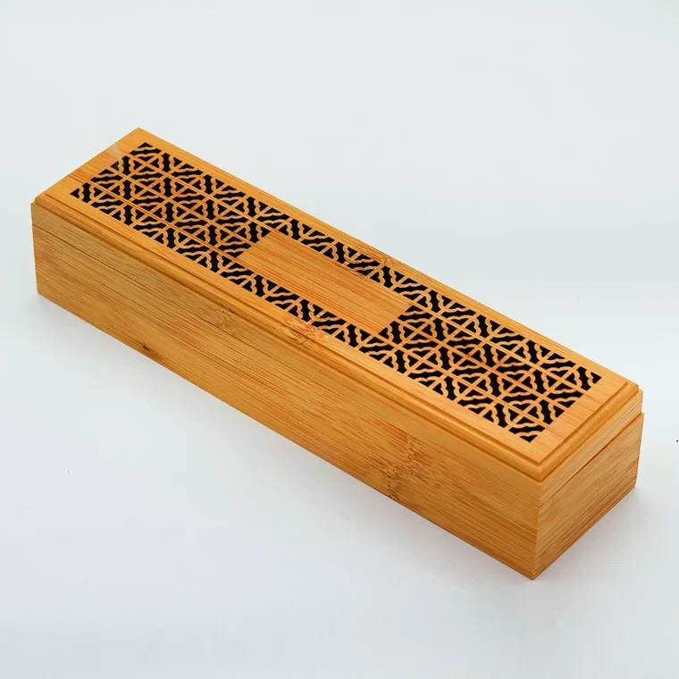 Custom Collins Engraving Bamboo Wood Incense Burner Arabic