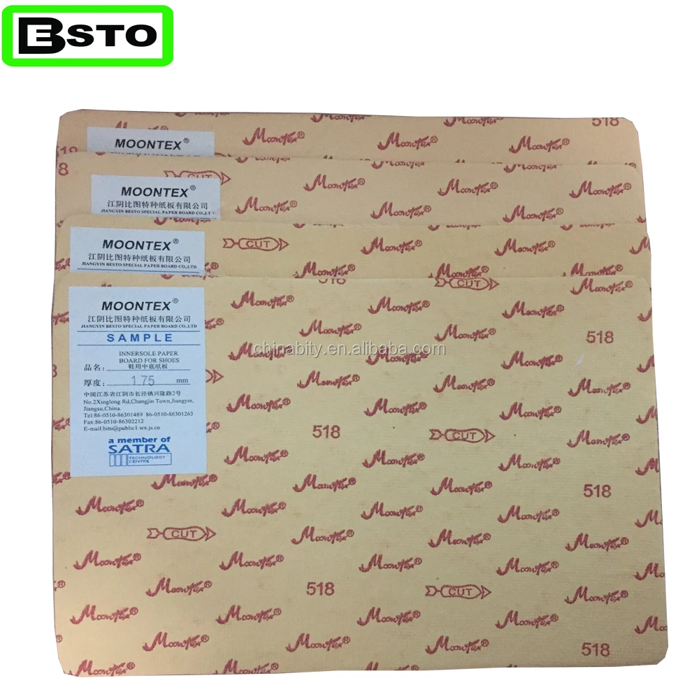 Fiber sole forming of shoes paper insole board