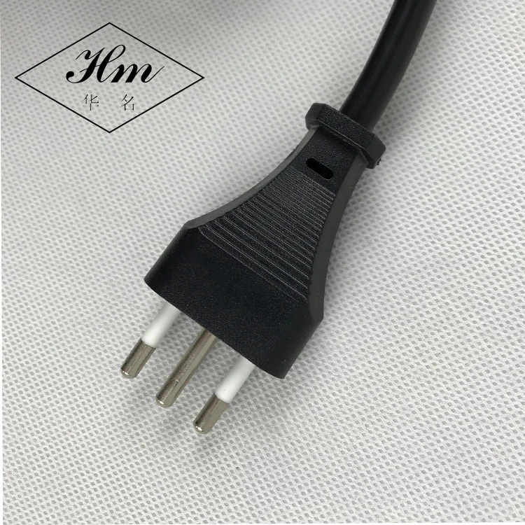 Модный дизайн стандартный кабель 3 pin plug ЕС 10A 250 В Италия шнур питания