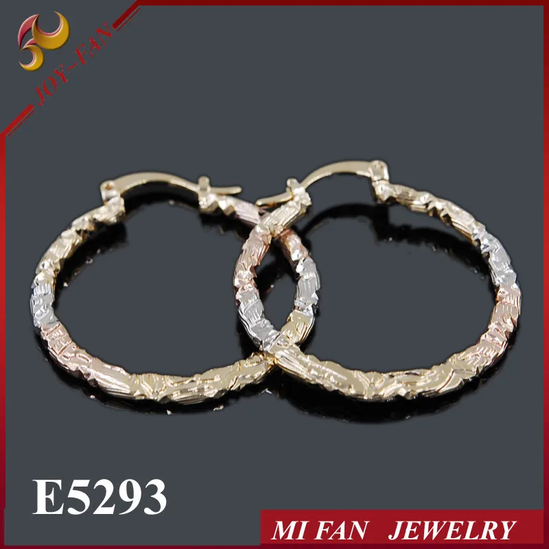 Hong kong jewelry wholesale 18K Plating 2015 latest trends earrings