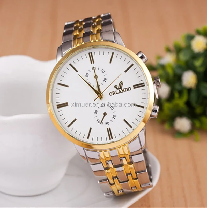 Wholesale stainless steel watch quartz watch business men watch