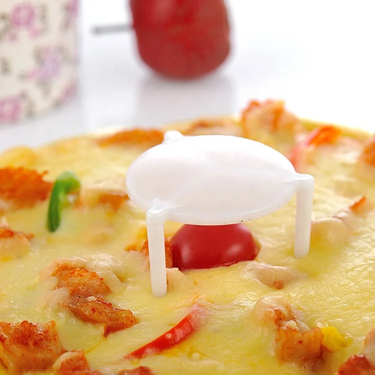 Белая пластиковая стойка для пиццы, одноразовая пластиковая стойка для пиццы