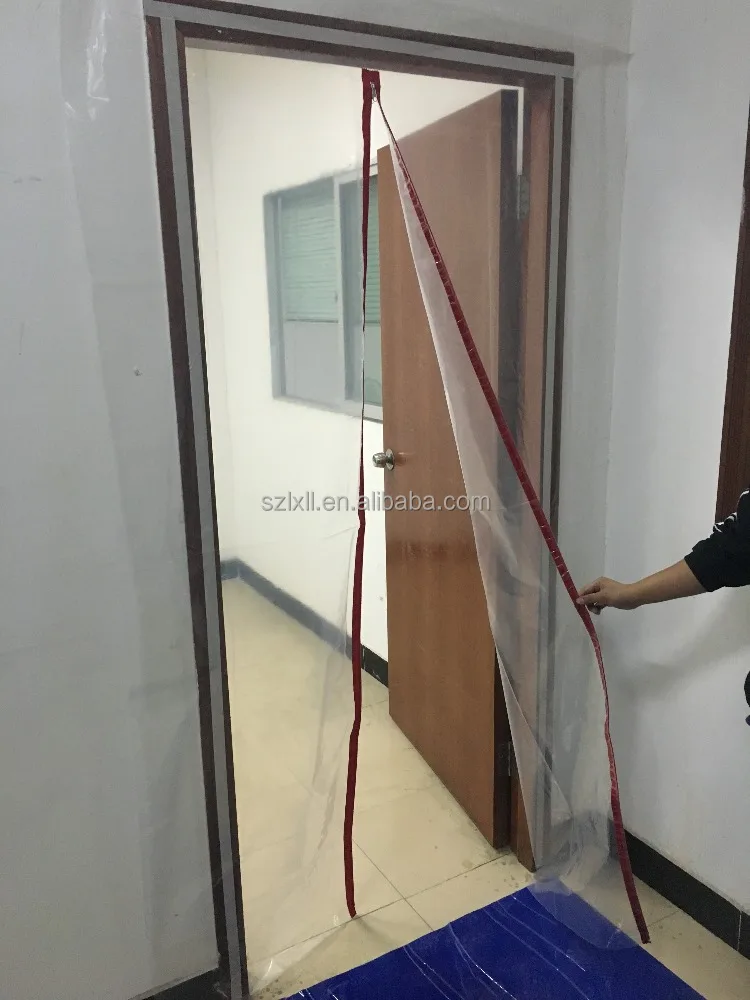 
LDPE zipper door for dust protection 
