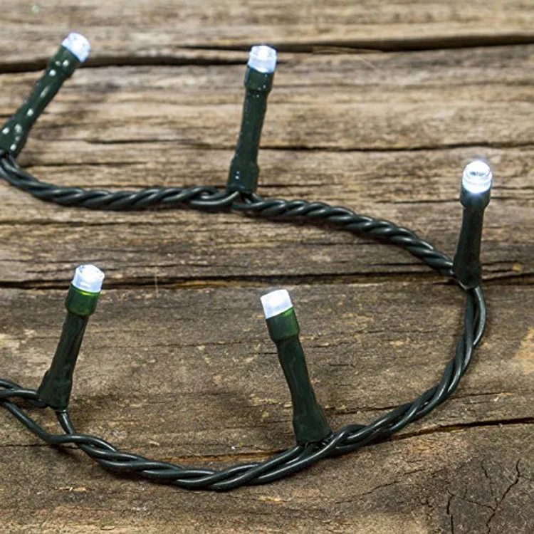 LED light chain 25.5 m, 360 LEDs , green cable, with memory controller