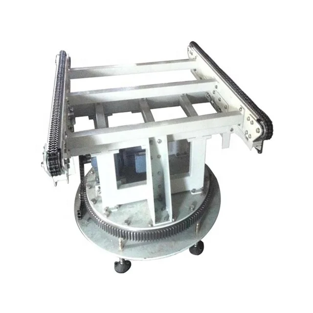 Chain  Pallet Transfer Turntable Powered Roller Conveyor
