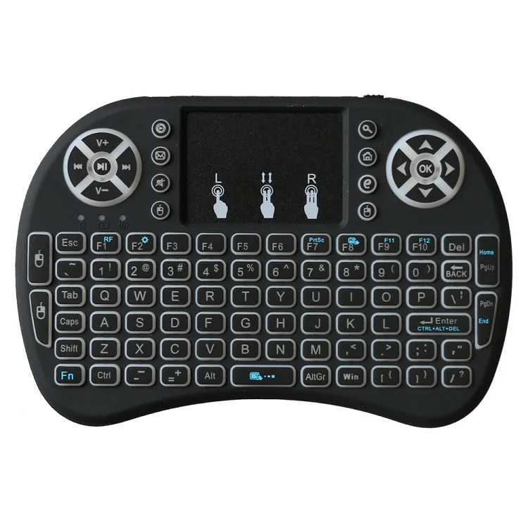 
Mini I8 with 3 color Wireless Gaming Keyboard Black Fly Mouse Remote Control Touchpad For Android Tv Box Pc Game Keyboard 