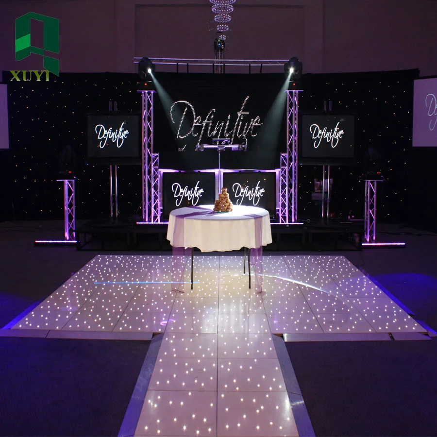 4x4ft pine wood timber easy setup wood dance floor wedding