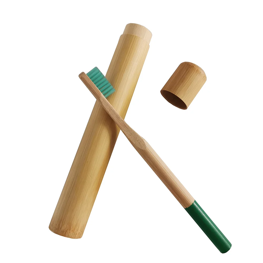 Foldable feature and medium bristle type charcoal bamboo toothbrush