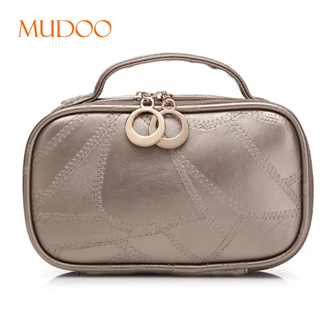 WHOLESALE GOLD WOMEN LARGE CAPACITY ZIPPER WATERPROOF FASHION CLUTCH COSMETIC BAG MAKEUP BAG HANDBAG SUPPLIER